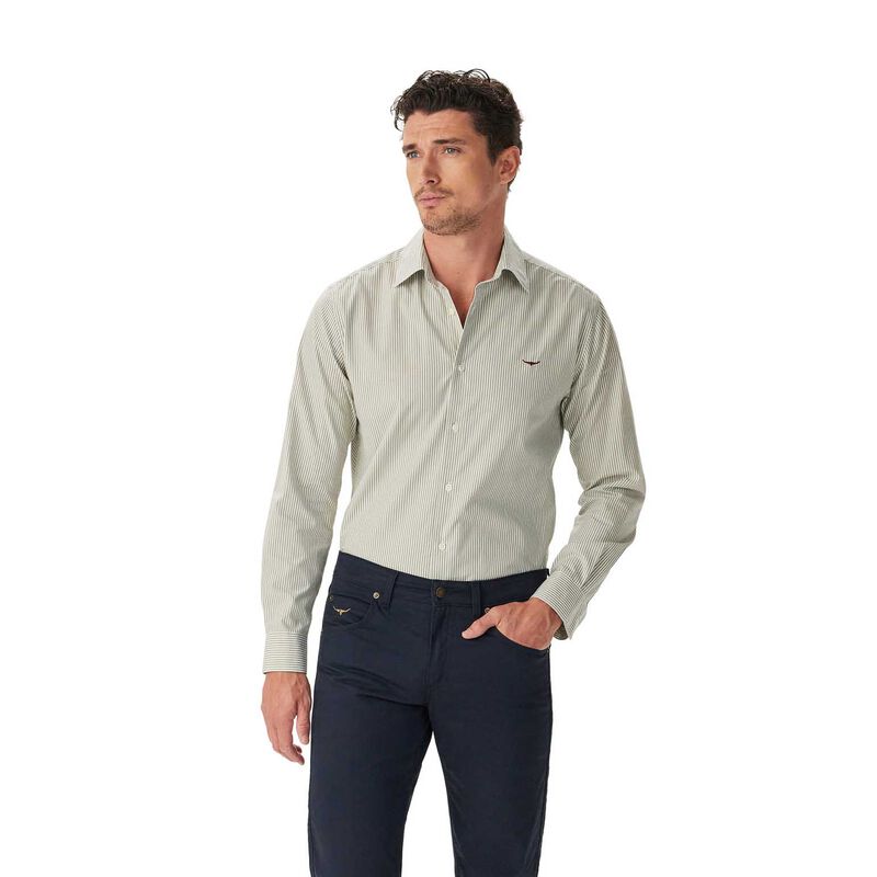 R.M. Williams Sommers Poplin Stripe Shirt image number 0